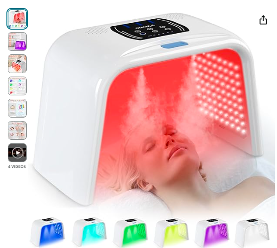 Read more about the article Holsn Red Light Therapy for Face Body 7 Color LED Therapy Light Photon LED Light Therapy Lamp with Spray