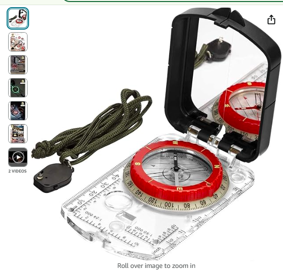 Read more about the article BIJIA Orienteering Map Compass -Sighting Mirror Compass with Adjustable Declination,Clinometer and LED light for Hiking, Camping,Orienteering,Hunting,Global Mountaineering,Navigating and SAR training.