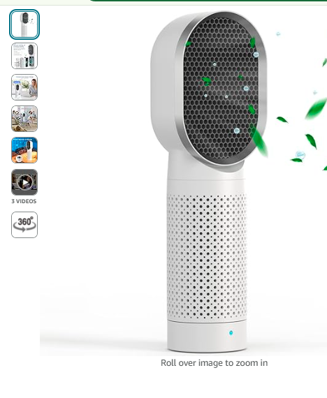 Read more about the article QUEENTY Air Cleaner Purifiers for Bedroom Home, Small Air Ionizer with True H13 HEPA Filter, 2 Speeds, Energy Save, 3 Stage Filtration System for Pets Dander Odor Dust Smoke Pollen