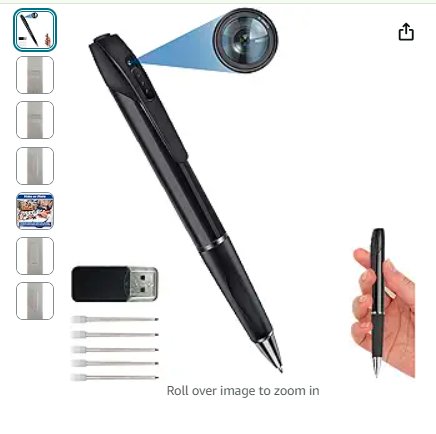 Read more about the article Hidden Camera Pen, No Audio Spy Pen Camera, Portable Mini Security Camera, No WiFi Secret Cam with Loop Recording, Taking Photos for Baby Family Pet Elderly Safety up to 32GB SD Card(Not Included))