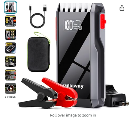 Read more about the article 012 Jump Starter Battery Pack, 4000A Peak Car Battery Charger Jump Starter for Up to 10.0L Gas or 8.0L Diesel Engine,12V Car Jumper Starter Portable with Full LCD Screen & LED Light & USB