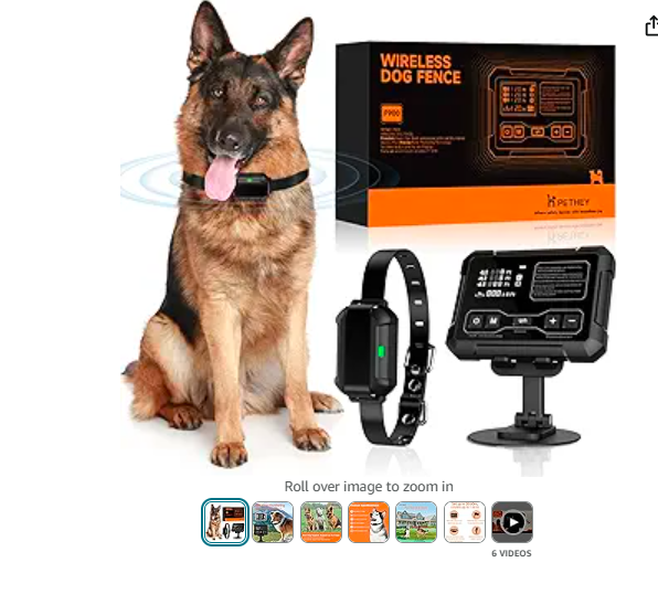 Read more about the article Wireless Dog Fence System, Indoor & Outdoor Use, 1 Acre High-Precision Radar Electric Dog Fence, Real-time Monitoring, 9-26in Medium & Large Breeds, Not Limited by GPS Signal (for one Dog)