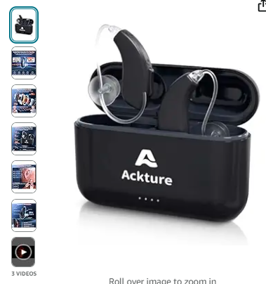 Read more about the article Hearing Aids, Rechargeable Hearing Aid for Seniors Adults with Noise Cancelling, 16-Channel Digital Invisible Hearing Amplifier with Volume Control, Portable Charging Case, Black