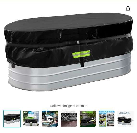 Read more about the article 4 ft Cold Plunge Tub Cover Horse Trough Cover Stock Tank Cover 4ft for Farm Water Tank Cover Ice Water Therapy Ice Bath Cover Cold Water Cover Fits 2x2x4 ft Oval Galvanized Tank Waterproof(Cover Only)