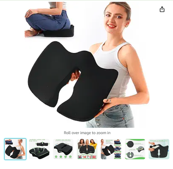 Read more about the article Breathable Cushion With Large Hollow16.1*18.5*3.1inches，Chair Support Cushion, Ergonomic, Sedentary Not Tired，Suitable For Sitting On Office Chairs/Cars/Sofas For Extended Periods Of Time (black)