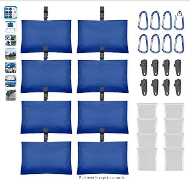 Read more about the article 8 Packs Boat Cover Sand Bags Weights Marine Grade Sandbags for Boat Mooring Covers Sand Bag to Hold Boat Cover Kit Trailerable Boat Accessories Windproof Weight Sandbags