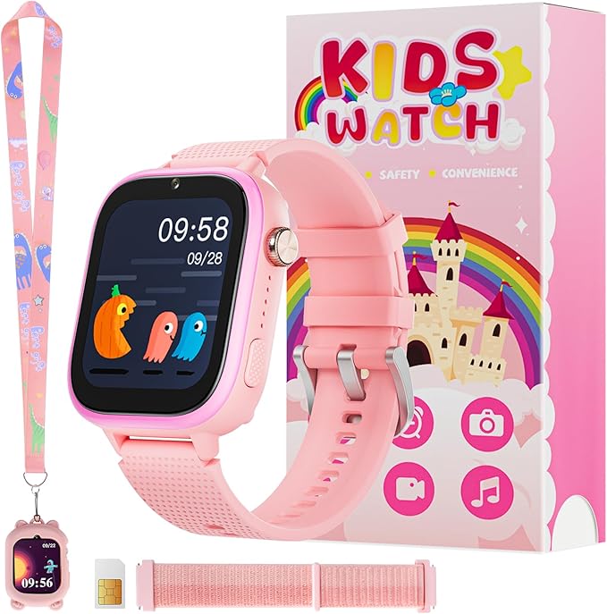 Read more about the article OKYUK 4G Kids Watch, Smart Watch for Kids with SIM Card, 47 Exciting Games, Two-Way Calling Feature, SOS Emergency Call Button Ideal for Kids Aged 3-12, Children’s Cell Phone Alternative (Pink)