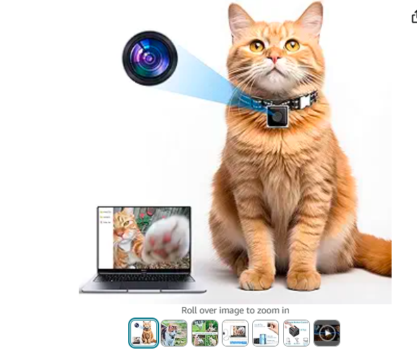 Read more about the article Cat Camera Collar,No APP No WiFi Needed Cordless Cat Collar Camera with Video Record, XS-Size Collar for Cats/Small Dogs,Pet Collar Camera Outdoor,Camera for Cat Collar(NO SD Card Included)