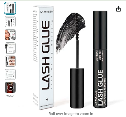 Read more about the article Lash Cluster Glue, Lash Bond Black Lash Glue for Eyelash Clusters DIY Eyelash Extension, Waterproof Strong Hold Individual Lash Adhesive with Mascara Wand Home Use 5ML