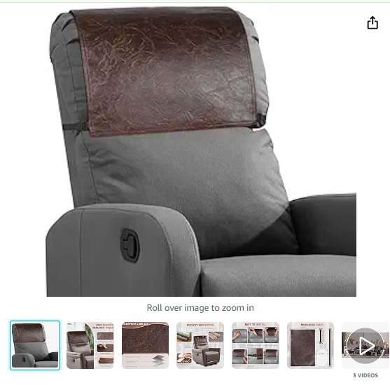 Read more about the article Recliner Headrest Protector,Non Slip Waterproof Headrest Cover,Leather Recliner Headrest Cover for Sofa,Furniture,Living Room,Office Chair 17×27 in(Chocolate Brown)