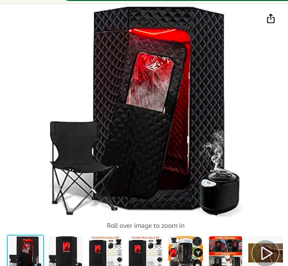 Read more about the article PEEKO Full Size Portable Personal Home Sauna, Pentagon Sauna Tent Sauna Box with 650nm Red Light Therapy, 3L Capacity 1200W Steamer, Pocketed Foldable Chair, Customized Sweat Mat with Remote Control