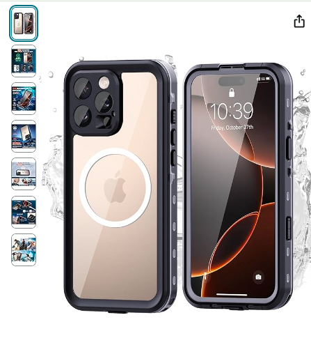 Read more about the article for iPhone 16 Pro Case, IP68 Waterproof Case for iPhone 16 Pro, Full Body Protection Compatible with iPhone 16 Pro Case MagSafe, Lens and Drop Protection Case, Impact Resistant TPU+PC Case