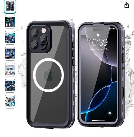 Read more about the article for iPhone 16 Pro Max Case,IP68 Waterproof Case for iPhone 16 Pro Max,Full Body Protection Compatible with iPhone 16 Pro Max Case MagSafe,Lens and Drop Protection,Impact Resistant TPU+PC Case