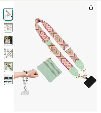 Read more about the article Clip And Go Strap For Phone With Wallet Crossbody Phone Adjustable Wrist Strap Cell Phone Strap With Zippered Pouch