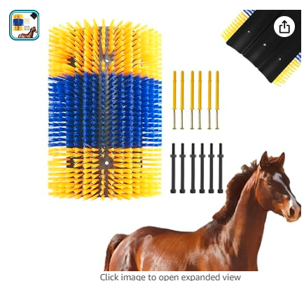 Read more about the article Extra Large Size Livestock scratch bruhes,Durable scratch massage brush,Triple widening design, Easy to Install,Suitable for Cattle,Sheep, Horses Livestock,17 * 9 * 1 inches(Yellow and Blue)