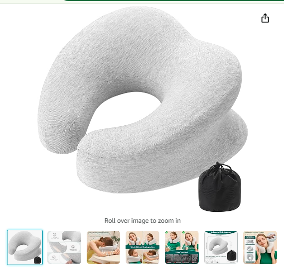 Read more about the article Desk Napping Pillow, Travel Head Neck Pillow, Best for Prone Face-Down Resting, or Contoured Post-Eye Surgery Support (Light Grey)