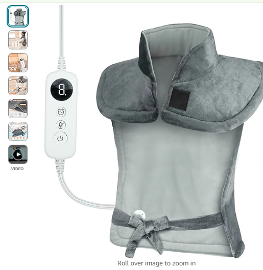 Read more about the article Heating Pad for Back Pain Relief 24” × 33” Weighted Heating Pad for Neck and Shoulder Cramps 6 Heat Settings 6 Timers Auto Off Birthday Gifts for Women Men Mom Dad ETL Certified Gray