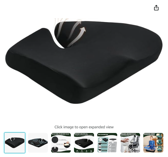 Read more about the article Extra Large Memory Seat Cushion,Multifunctional for Office or Driving Use,Back and Tailbone Relief,for Car, Travel, Office, Wheelchair(21.5 * 17.7 * 4 inches)