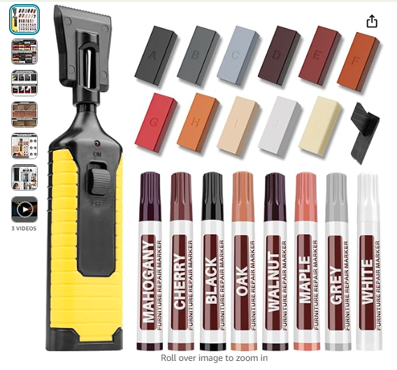 Read more about the article Vinyl Floor Repair Kit with Heat Pen – 11 Colors Hardwood Laminate Floor Wax Wood Furniture Touch Up Marker Linoleum Repair Kit Restore Any Scratches, Stains, Cracks, Hole for Floor, Door, Cabinet