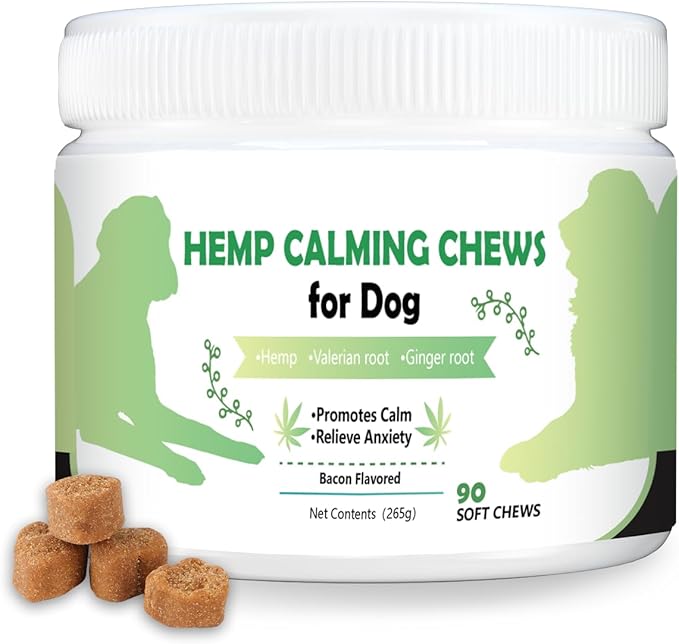 Read more about the article Tekola Dog Calming Chews Bacon Flavor Calming Chews for Dogs Anxiety Relief Aid with Separation, Barking, and Sleeping, Promote Relaxation, Reduce Stress Natural Ingredients