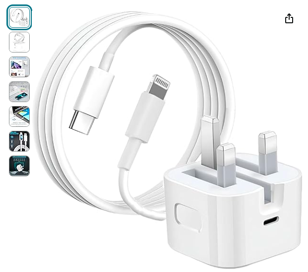 Read more about the article iPhone PD Fast Charger,MFi Certified,20W 3.0 USB C Wall iPhone Charger Plug with 1M Fast Charging Cable,USB C PD 20W Power Adapter Cable for iPhone 14/13/12/11 Pro/Pro Max/XS Max/XS/XR/X/SE/8 and More