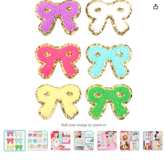 Read more about the article Self Adhesive Chenille Patches 6 Pcs Paw Print Patches Heart Patches Flower Bow Tie Patches Lightning Star Rainbow Patches，Applique Patches for Clothes Dress Hat Socks Jeans DIY Accessories