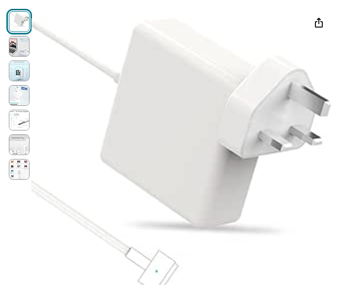 Read more about the article Mac Book Pro Charger T-Tip 85W，Replacement T-Tip Power Adapter, Compatible with Mac Book Air 11, 13 and 17 inch (Mid 2012 to 2017), Models A1425 A1424 A139 A1435 A1465 etc., Works with 85W/60W/45W