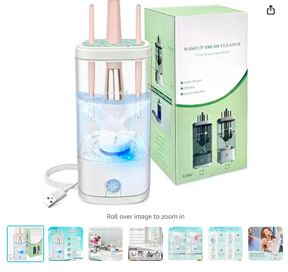 Read more about the article Electric Makeup Brush Cleaner Machine, Ultimate Efficient Automatic Cleaner for All Types of Makeup Brushes- Transparent