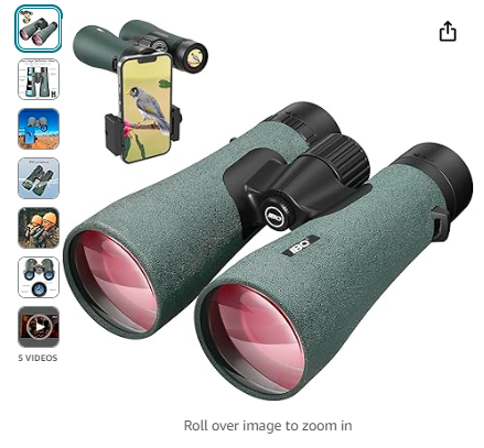 Read more about the article 12×50 UHD Binoculars for Adults High Powered with Upgraded Phone Adapter – Large View, Lightweight, IPX7 Waterproof – Binoculars for Hunting Bird Watching Travel Cruise