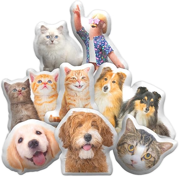 Read more about the article UNIGIFT Custom Pet Shaped Pillows, Personalised Pillow with Pet Dog Cat Face Body, Single/Double Side 3D Printing Photo, Customised Gifts for Friends Couples Birthday, Christmas, Valentine’s Day