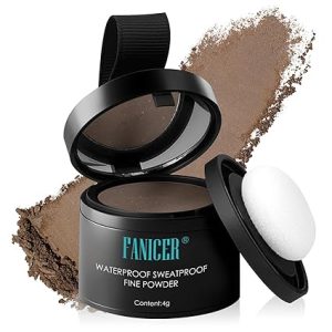 Instantly Hairline Powder,Root Cover Up Hairline Shadow Powder, Root Touch Up Hair Powder,Quickly Conceals Hair Loss, Eyebrows, Beard Line,Coverage Hair Powder for Thinning Hairline-Dark Brown