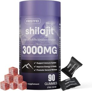 Pure Himalayan Shilajit Gummies for Men & Women – 100% Natural & Organic | 85+ Trace Minerals & Fulvic Acid | 90 Count | Individually Packaged