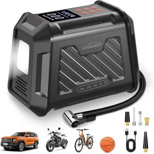 Tire Inflator Portable Air Compressor for Car, 180 PSI 3X Faster Cordless Car Tire Air Pump w/Auto Shut-Off, 25000mAh All-in-One 12V DC Electric Tire Pump with Accurate LCD Display LED Light